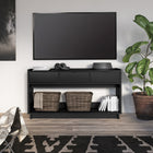 Prepac - Console Simply Modern de 60,25 po avec 3 tiroirs et grand compartiment de rangement ouvert - Noir-Matériau Durable Pour Une Utilisation À Long Terme: La console étroite noire est fabriquée à partir de bois composites stratifiés non toxiques (conformes à la norme CARB 2) avec un support robuste en panneau de fibres à densité moyenne pour plus de résistance. La console de rangement multimédia est facile à nettoyer et respectueuse de l'environnement