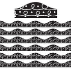 Ashley Productions - Bordure magnétique - Boucles de craie à gribouiller - 12'/paquet - Paquet de 6-Idéal pour décorer votre salle de classe ou votre maison