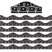 Ashley Productions - Bordure magnétique - Boucles de craie à gribouiller - 12'/paquet - Paquet de 6-Idéal pour décorer votre salle de classe ou votre maison