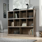 Sauder – Bibliothèque Barrister Lane, fini chêne salé (414726)-Compartiments de rangement pour livres, reliures, photos encadrées, objets de collection et plus encore.