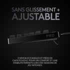 Clavier de jeu filaire Logitech G Pro Mechanical - Noir-Pieds en caoutchouc antidérapants et réglage de l'angle