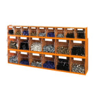 Toolmaster - Système de rangement multiple à 21 bacs inclinables, ensemble de 3 pièces-Comprend 21 bacs inclinables transparents fabriqués en polystyrène haute densité ultra-rigide, parfaits pour ranger de petites pièces et accessoires.
