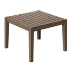 Modway - Northlake Square Terrasse extérieure Teck Table d’appoint, Gris vieilli-8
