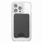 PopSockets - PopWallet pour MagSafe Rond avec Anneau D'adaptation - Noir-Peut contenir jusqu'à 3 cartes ; 6 cartes de visite