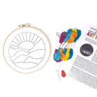 Art 101 - Kit d'art de broderie-Comprend 3 cercles à broder et 3 aiguilles à coudre pour que vous puissiez travailler sur plusieurs projets à la fois