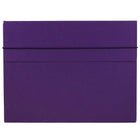 JAM Paper - Étui de transport pour dossiers épais avec bande élastique - 10 x 1 1/4 x 13 1/4 - Violet-Étui de transport portefeuille violet
