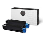 Premium Tone - Okidata 44917601 Toner compatible - Noir - Paquet de 2-Toner compatible
