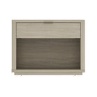 Manhattan Comfort - Table de nuit moderne Evelyn 32" à 1 tiroir - Naturel-Table de nuit moderne pour chambre et salon