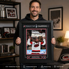 Frameworth - Jordan Staal 16 po H x 20 po l Cadre signature réplique Carolina Hurricanes Champions de la Coupe Stanley 2026 - Sous licence officielle LNH/AJLNH-Fabrique au Canada par Frameworth depuis 1992