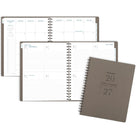 AT-A-GLANCE Agenda hebdomadaire/mensuel Signature 2027 - 11 po H x 8 3/8 po l - gris - bilingue-Reliure à double spirale