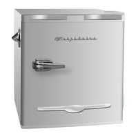 Frigidaire - Réfrigérateur bar rétro avec ouvre-bouteille sur le côté - 1,6 pi ca - Rayon de lune-Certifié Energy Star pour respecter ou dépasser les directives fédérales en matière d'efficacité énergétique
