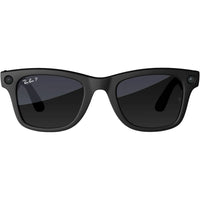 Meta - Lunettes Ray Ban Wayfarer Standard avec Meta AI - Polarisées Graphite - Noir Mat -Appareil photo ultra-large de 12 MP pour les photos et vidéos HD