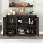 Hudson&Canal - Table de buffet Alston 48" L - Brun aulne-Dimensions du produit : 14" L x 47,5" l x 32" H