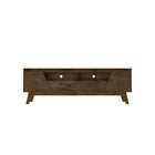 Manhattan Comfort - Meuble TV Marcus 70,86 po style Mid-Century Modern - Brun Rustique-Meuble TV autoportant de style milieu du siècle moderne pour salon et chambre