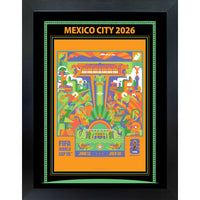 Mexico City 2026 FIFA World Cup - Photoglass encadre - 20" x 26"-Affiche officielle de ville hote FIFA Coupe du Monde 2026