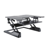 TygerClaw – Support de poste de travail assis/debout (TYDS14013)-Le réglage continu de la hauteur permet une position assise ou debout confortable à votre guise
