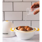 As Seen on TV - Fabricant d’œufs à vapeur-La cuisinière à œufs à micro-ondes Egg Pod peut contenir 4 œufs en toute sécurité avec une plaque chauffante plate intérieure en aluminium