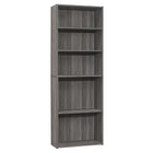Monarch Specialties - 7469 72 po H Etagere - Gris Avec 5 Tablettes-Quincaillerie anti-basculement inclus pour plus de stabilité