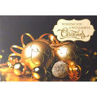 Rosedale - Cartes de souhaits Noël / Enveloppes - 5-1/2 po x 8 po - Meilleurs Voeux: Décorations dorées - Paquet de 12-Cartes de souhaits qualité boutique