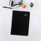 Staples - Agenda mensuel 2027 - 8 3/4 po H x 6 7/8 po l - couleurs assorties - bilingue-Reliure à spirale double