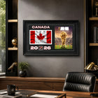 Frameworth - Coupe du Monde FIFA 2026 Officielle Canada Cadre Drapeau et Trophée - 15 po x 24 po-8