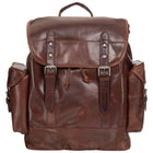 Mancini - Sac à dos pour portable 15 po Buffalo - 12po x 7po x 16po - Brun-Convient au portables jusqu’à 15 pouces