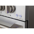 Kucht - 48 po Série KNG Cuisinière Pro Style au gaz propane - Acier inoxydable-Grilles de cuisson robustes en fonte résistantes à la chaleur intense permettant de déplacer les ustensiles d’un brûleur à l’autre sans les soulever