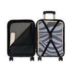 Swiss Mobility - Valise de cabine à coque rigide 21.50 po de la collection LYS - Rouge-Poignée télescopique avec hauteurs de verrouillage à plusieurs niveaux