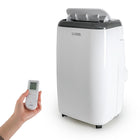 Commercial Cool - Climatiseur portatif 12 000 BTU - blanc-Commandes électroniques avec affichage numérique DEL blanc discret