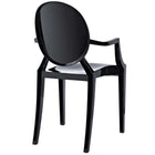 Modway - Casper Restauration Fauteuil - Noir-Capacité de poids 331 lb.