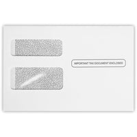 JAM Paper - Enveloppe W2 Double Fenêtre avec Teinte Sécurisée, Blanc, 5 3/4 x 9 1/4, Paquet de 250-Enveloppes w-2/1099 : ces enveloppes w-2/1099 mesurent 5 3/4 x 8 7/8 et sont conçues pour les formulaires 1099r et 1099 misc. elles sont dotées d'une double fenêtre pour que vous n'ayez pas à les adresser à la main. il suffit de positionner les adresses sur les formulaires fiscaux dans les fenêtres. chaque enveloppe est préimprimée avec la mention « document fiscal important ci-joint » pour garantir une attent