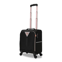 TUCCI Italy - Abito Valise souple 16 pouces à spinner à 360 degrés, Bagage à main - noir-Étui souple avec bords ronds lisses - Construction souple adaptée aux côtés souples conçue pour une manipulation légère, un emballage plus facile et une meilleure absorption des impacts