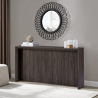Hudson&Canal - Console Piedmont 56" de largeur - Brun aulne-Finition en brun aulne aspect bois