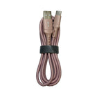 General Supply Goods + Co - Câble tressé de type C, 6 pi, rose-Tressé pour plus de durabilité