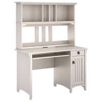 Bureau et clapier de mission Salinas de Bush Furniture (MY72208-03)-La surface stratifiée résistante aux rayures et aux taches fonctionne dur pendant des années