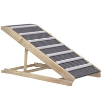 PawHut - Rampe pour chien pliable 14 po-20 po H pour canapé, avec tapis antidérapant-Protège les articulations des animaux en évitant les sauts, convient aux chiens âgés 