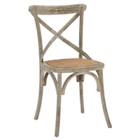 Modway - Gear Restauration Fauteuil d’appoint - Gris-Chaise à manger moderne de ferme