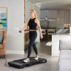 Stamina - Tapis de course pliable muuv pour tapis de marche sous le bureau-Équipement intégré à l’application Muuv