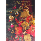 Mill Brook Studio - Cartes de souhaits Noël / Enveloppes - 5-3/8 po x 7-3/4 po - Cadeaux Dorés - Paquet de 18-Cartes de souhaits qualité boutique