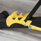 Soozier - Banc de musculation réglable, noir et jaune-Fabriqué en acier de haute qualité avec une finition en poudre résistante aux rayures 