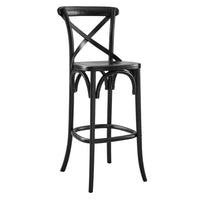Modway - Gear Tabouret de bar - Noir-Tabouret de bar de ferme moderne