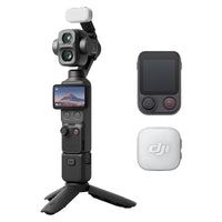 DJI - Osmo Pocket 4P Pack Vlog-Capteur CMOS de 1 pouce et plage dynamique de 17 diaphragmes, double caméra avec 4 focales, objectif 60 mm pour des portraits naturels