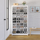 Prepac - Cabinet de rangement haut 72,5 po, cabinet à chaussures, organisateur de rangement à cubes avec 40 compartiments à chaussures - Blanc-Matériau durable pour une utilisation à long terme: L'armoire d'entrée est construite à partir de bois composites stratifiés non toxiques (conformes CARB 2) avec un support robuste en panneaux de fibres de densité moyenne pour une résistance accrue - l'armoire de rangement en bois est facile à nettoyer et respectueuse de l'environnement
