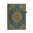 Paperblanks - Carnet à Courverture Rigide Avec Fermoir Midi Ligné - Chroniques Turquoises-240 pages, 21 lignes par page