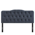 Modway - Annabel Mélange de lin premium Tête de lit complète, Denim-Assemblée requise