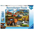 Ravensburger - Construction Vehicles puzzle 100 pièces-Les puzzles pour enfants Ravensburger comportent de grandes pièces durables que les petites mains peuvent facilement tenir pour beaucoup de plaisir répété