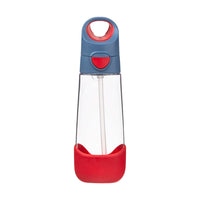 b.box - Bouteille Tritan - 600ml - Flamme Bleue-Forme triangulaire unique, facile à saisir pour les enfants