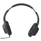 Basic Tech Écouteurs pliable sur l'oreille avec fil - Charbon-Basses profondes