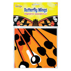 Insect Lore - Ailes de papillon pour déguisement de dame peinte - Lot de 3-Les bretelles élastiques et les boucles pour les doigts maintiennent les ailes en place