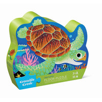 Crocodile Creek - Casse-tête de sol tortue de mer, 36 Pieces-Catégorie de puzzle la plus vendue pour Crocodile Creek